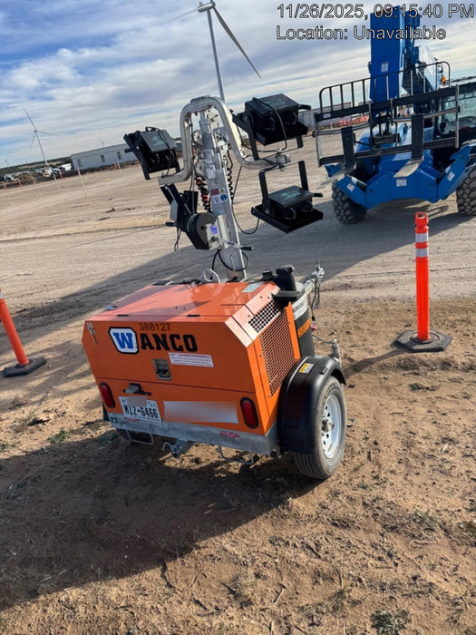 2024 Wanco WLTT-4MM4K Diesel, Deep Sea Controller, Shore Power Plug, Auto Start, (4) 350W LED Floodlights, 4kW Generator, 60 Gal Fuel Tank, 2" Ball, T3