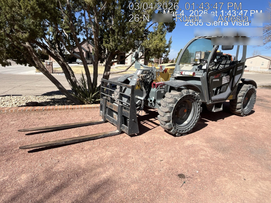 2018 Wacker Neuson TH627 Wacker Neuson TH627 Telehandler w/Canopy, Solid Tires, 48" Carriage and Forks