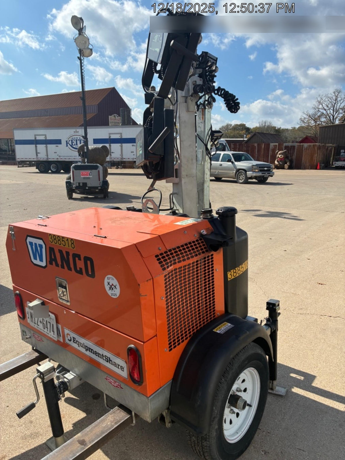 2024 Wanco WLTT-4MM4K Diesel, Deep Sea Controller, Shore Power Plug, Auto Start, (4) 350W LED Floodlights, 4kW Generator, 60 Gal Fuel Tank, 2" Ball, T3