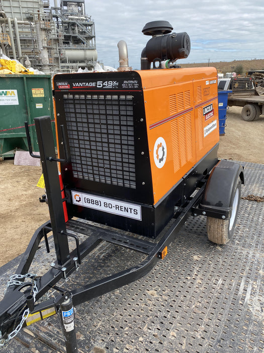 2021 Lincoln Electric Vantage 549X Ready Pak 3, ORANGE (includes trailer, cable rack, fender light kit)