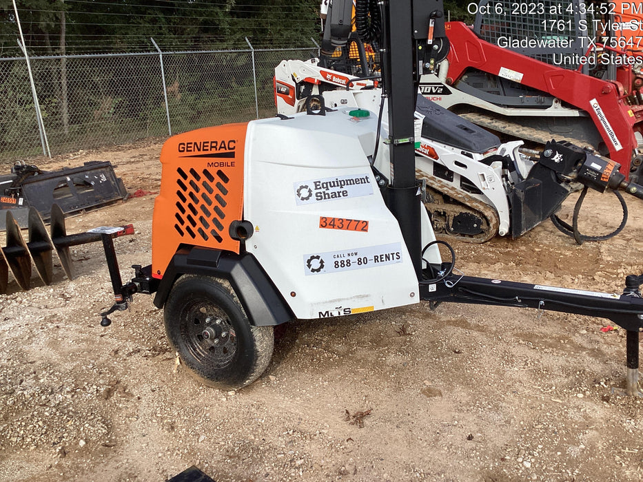 2023 Generac MLT2 Diesel, Flex Switch 120V Input, Powerzone Controller, (4) 320W LED Lights, 4kW Generator, 39.9 Gal Fuel Tank, 2" Ball, T3