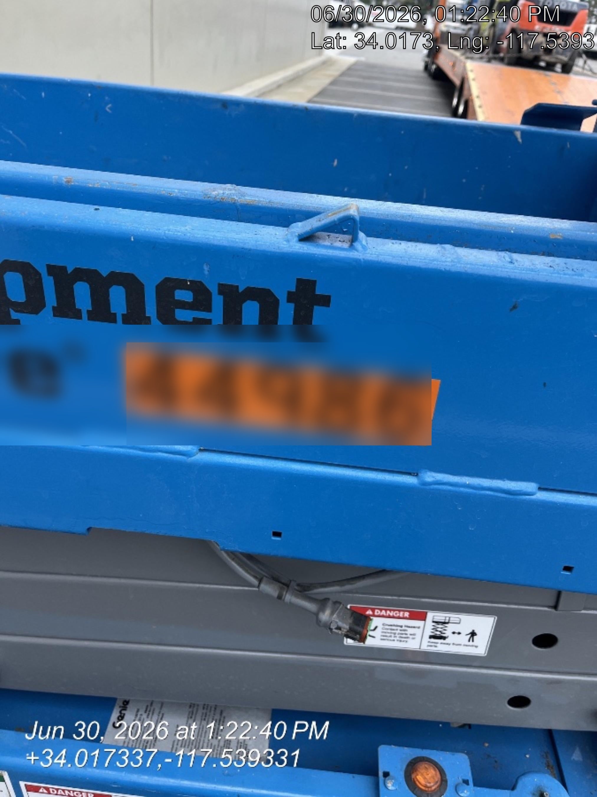 2019 Genie GS-1930 Fixed rails with chain Entry