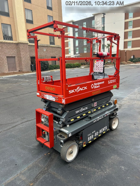 2024 Skyjack SJ3219 Electric Drive, Sld NM Tires, DBcns, RFRails, Power to Platform, T3 + Access Control