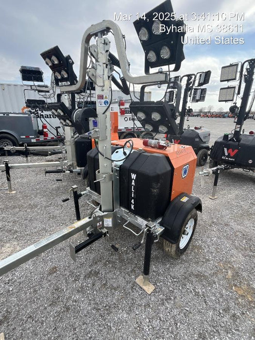 2024 Wanco WLTT-4MM4K Diesel, Mitsubishi L2E, 9.0HP @1800 rpm, Deep Sea Controller, Shore Power Plug, Auto Start, (4) 350W LED Floodlights, 4kW Generator, 60 Gal Fuel Tank, 2" Ball, T3
