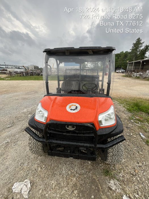 2022 Kubota RTV-X1140W-H Plastic Canopy, Windshield Acrylic Clear, LED Strobe Light, Wire Harness Kit, Back up Alarm