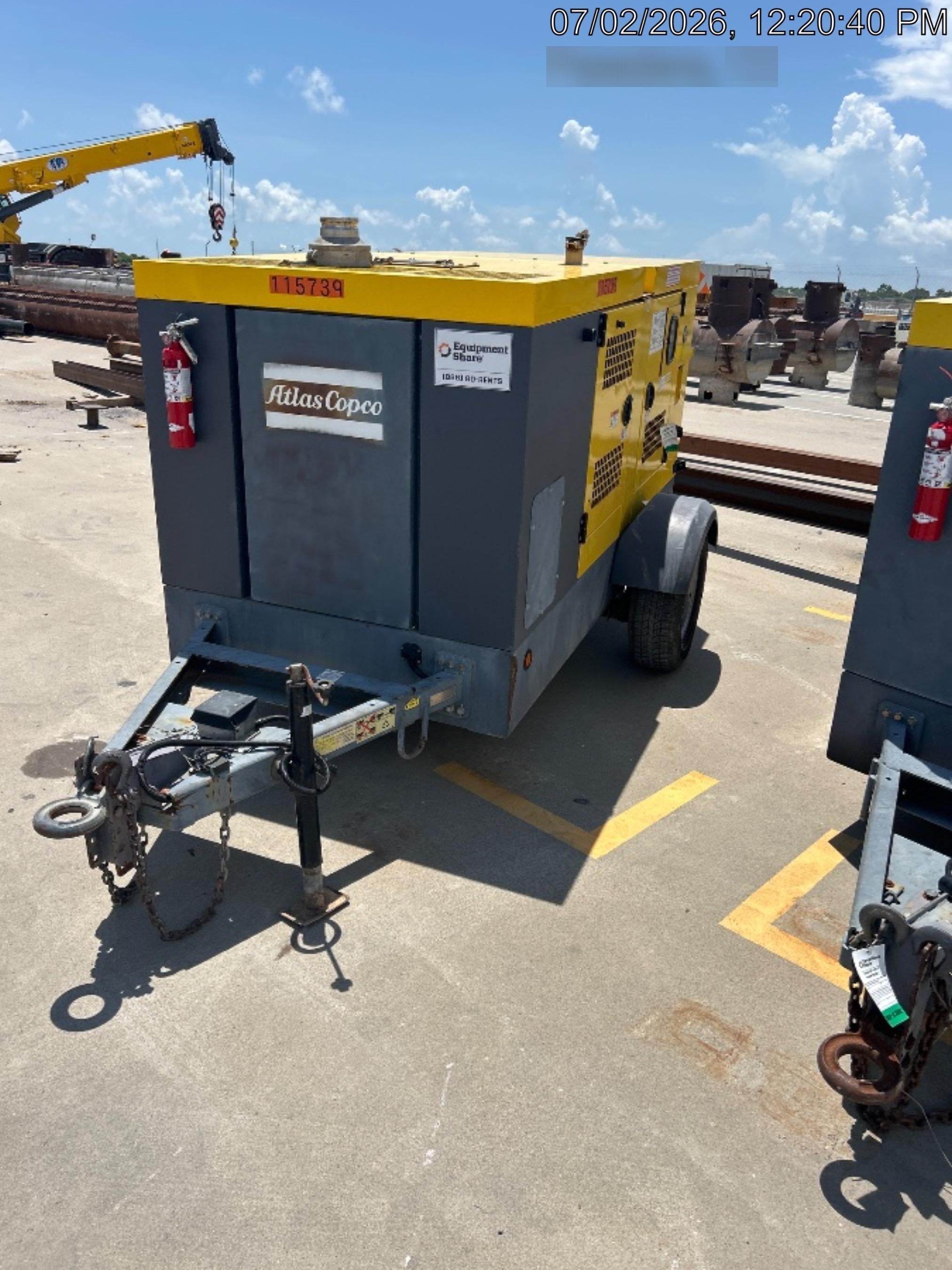 2020 ATLAS COPCO PAS 150 HF CS Enclosed