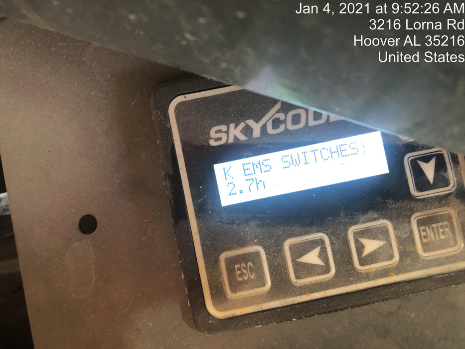 2020 Skyjack SJIII-3226 Solid NM Tires, Half height spring hinged entry gate, Dual Beacons