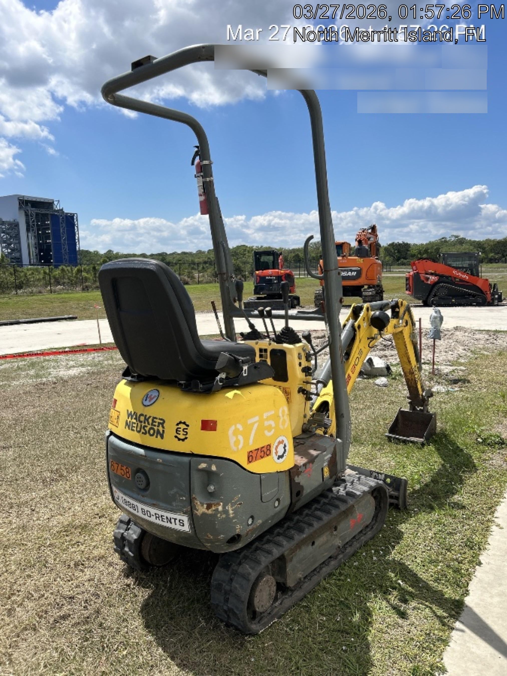 2017 Wacker Neuson 803 Wacker Neuson 803 Mini - Canopy Base/12" Bucket