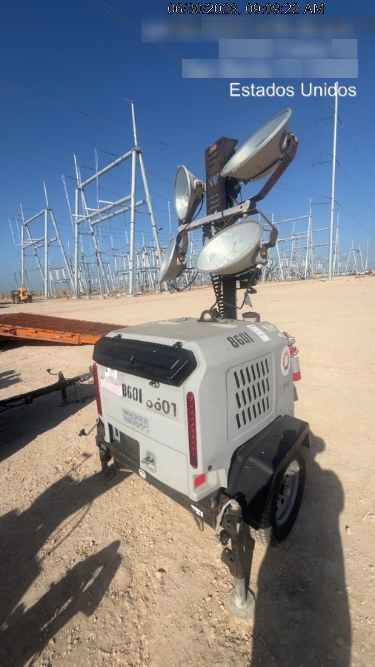 2018 Wacker Neuson LTV6L-MH Wacker Neuson LTV6L Towable Light Tower