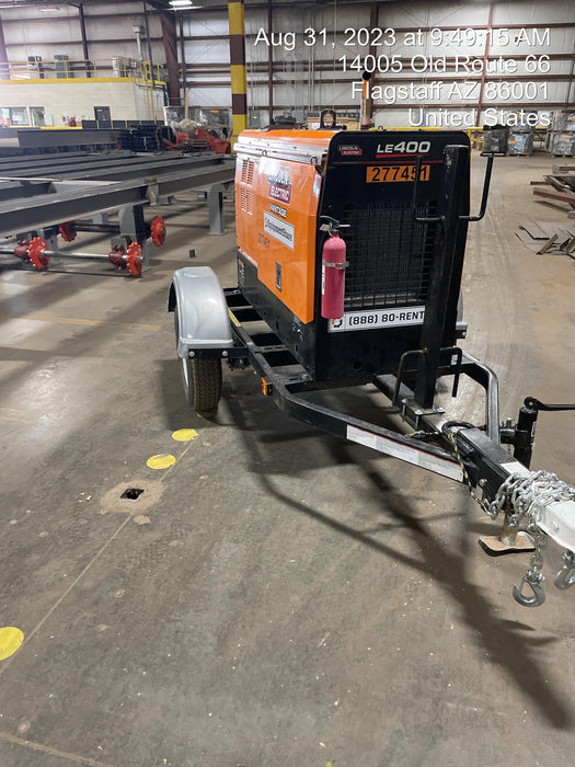 2022 Lincoln Electric LE400 Kubota V1505, Trlr, Cable Rack, Light Kit, ES Decals, T3