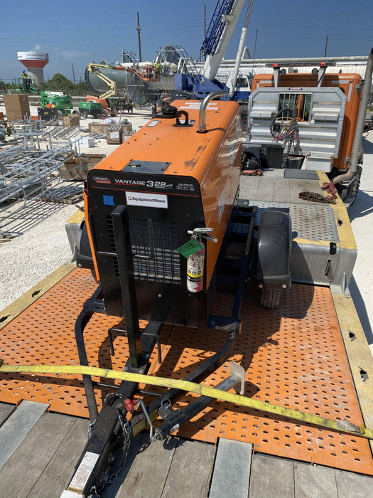 2021 Lincoln Electric Vantage 322 Vantage 322 Ready Pak 3 w/ Decals, ORANGE (includes trailer, cable rack, fender light kit) NO Telematics