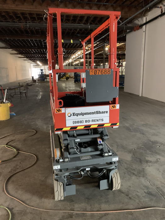 2020 Skyjack SJIII-3219 Solid NM Tires, Half height spring hinged entry gate, Dual Beacons, 800W Inverter