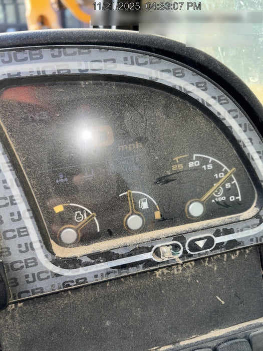 2019 JCB 510-56 Open ROPS, 74 HP, Solid Tires, Worklights, Beacon, Aux Hydraulics, Lifting Eye w/72" Carriage/60" Forks