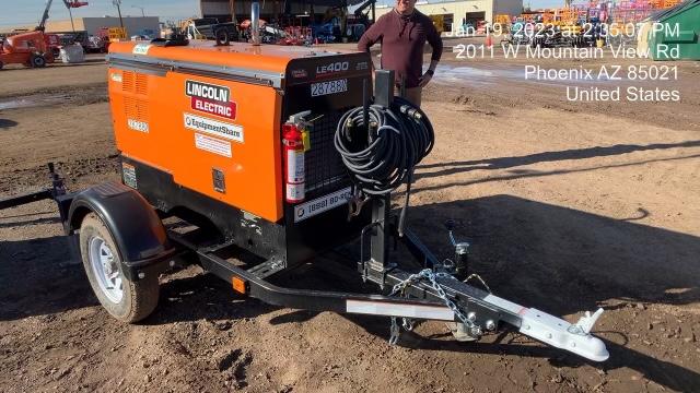 2023 Lincoln Electric LE400 Kubota V1505, Trlr, Cable Rack, Light Kit, ES Decals, T3