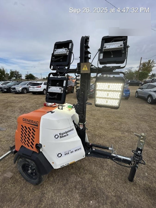 2024 Generac MLT2 Diesel, Flex Switch 120V Input, Powerzone Controller, 
(4) 320W LED Lights, 4kW Generator, 39.9 Gal Fuel Tank, 2" Ball, T3