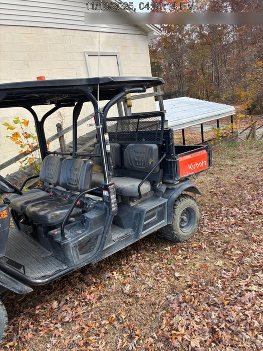 2021 Kubota RTV-X1140W-H Plastic Canopy, Windshield Acrylic Clear, LED Strobe Light, Wire Harness Kit, Back up Alarm