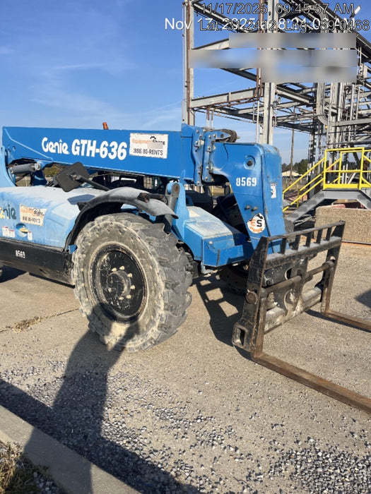 2018 Genie GTH-636 Genie GTH-636 w/Open ROPS, Solid Tires, Work Light/Beacon, 48" Carriage and Forks