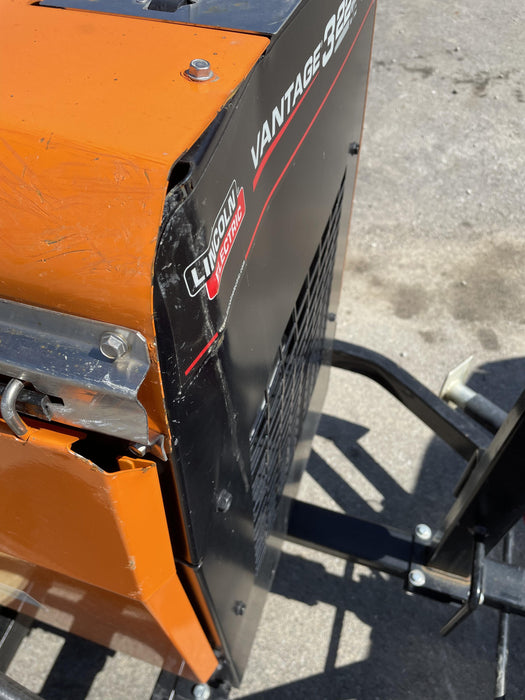 2021 Lincoln Electric Vantage 322 Vantage 322 Ready Pak 3 w/ Decals, ORANGE (includes trailer, cable rack, fender light kit) NO Telematics