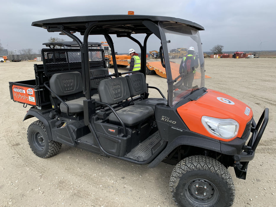 2022 Kubota RTV-X1140W-H Plastic Canopy, Windshield Acrylic Clear, LED Strobe Light, Wire Harness Kit, Back up Alarm