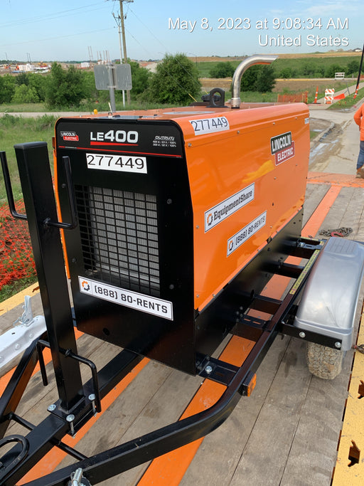 2022 Lincoln Electric LE400 Kubota V1505, Trlr, Cable Rack, Light Kit, ES Decals, T3