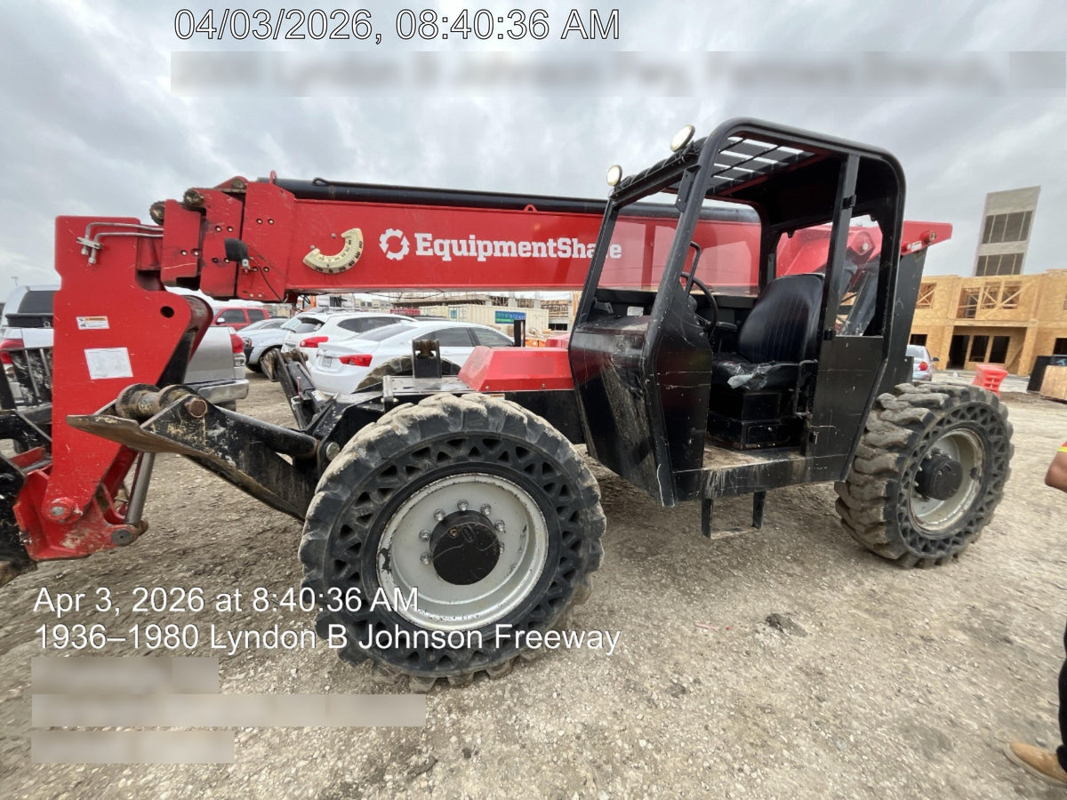 2019 Manitou MTA10055 Canopy, 120 HP, Solid Tires, Work Lights, Lift Hook, Auxiliary Hydraulics 66" Carriage and 60" Forks