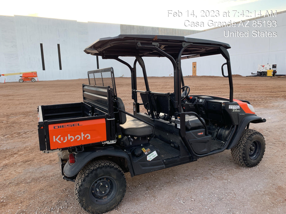 2022 Kubota RTV-X1140W-H Plastic Canopy, Windshield Acrylic Clear, LED Strobe Light, Wire Harness Kit, Back up Alarm