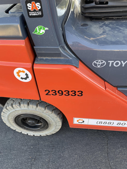 2022 TOYOTA 8FGU25 LP w/ Scale