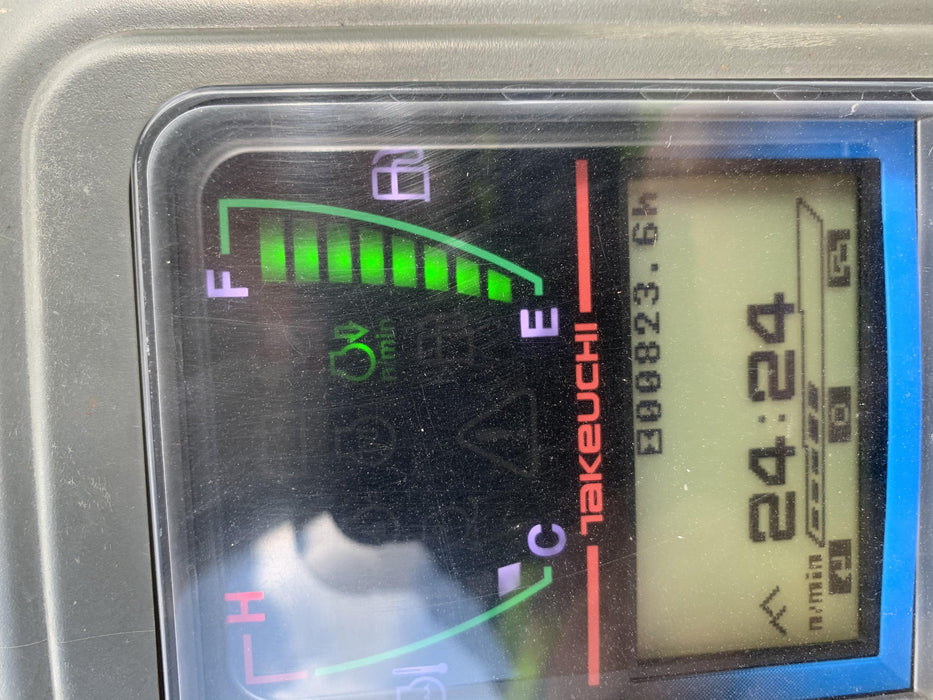 2019 Takeuchi TB240 Takeuchi TB240 Canopy w/Rubber Tracks, Auxiliary Hydraulics, Manual QC, Hydraulic Thumb, 12/18/24" Buckets