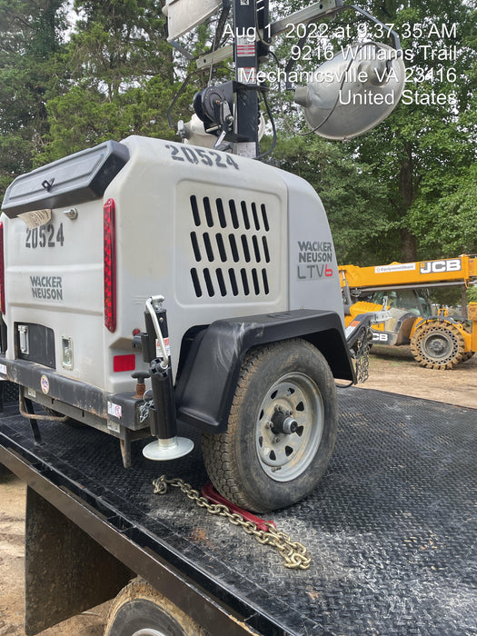 2018 Wacker Neuson LTV6L-MH Wacker Neuson LTV6L Mobile Light Tower w/Fuel Level Sensor Installed