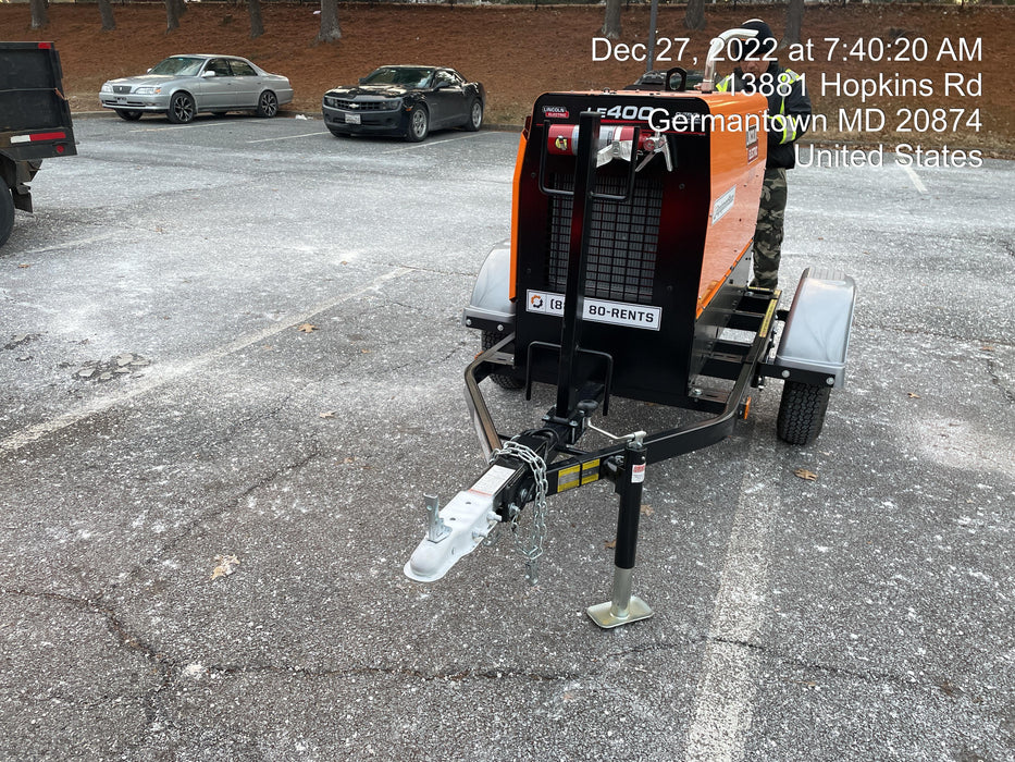 2022 Lincoln Electric LE400 Kubota V1505, Trlr, Cable Rack, Light Kit, ES Decals, T3