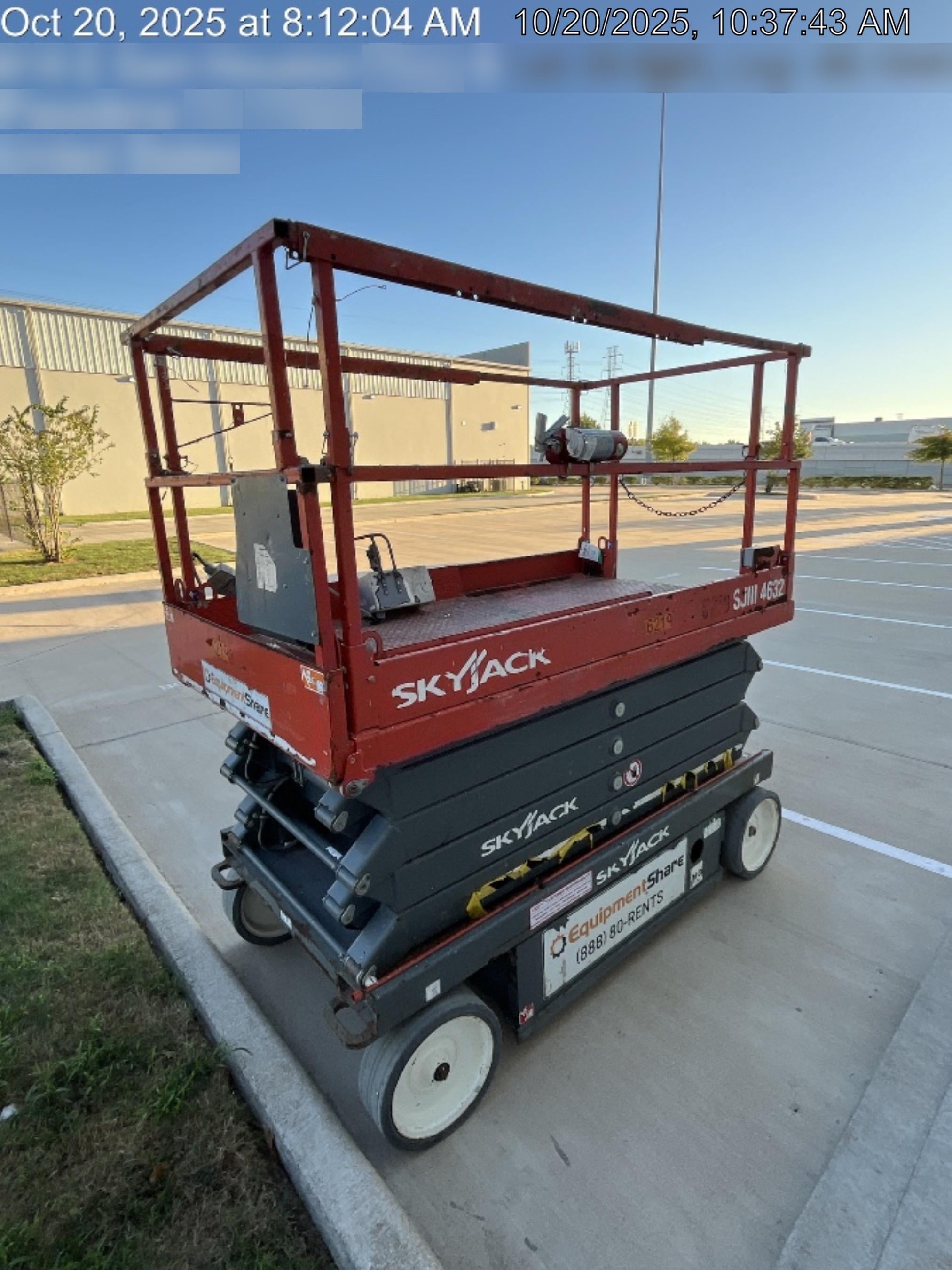 2017 Skyjack SJIII-4632 Skyjack SJ4632, Trojan Battery Set, Extended Warranty 5yr/5k hr