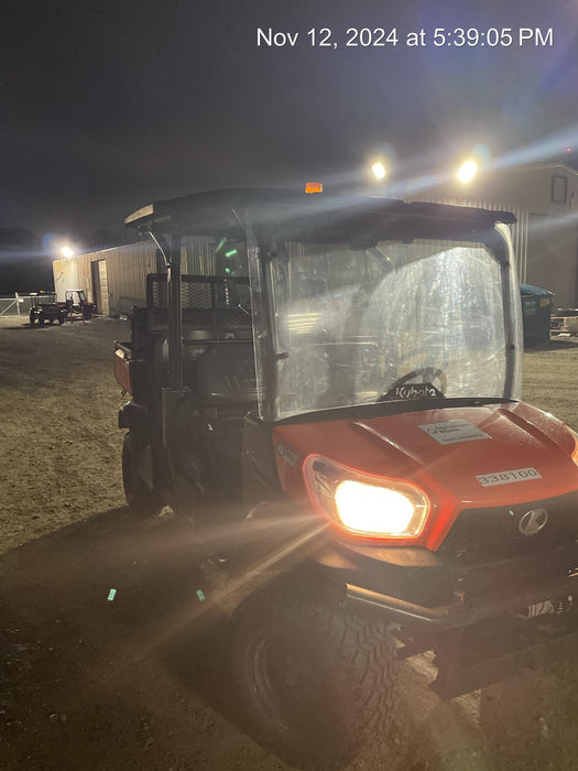 2023 Kubota RTV-X1140W-H 4WD, LED Strobe, Windshield Acrylic Clear, Plastic Canopy, Wire Harness Kit, Backup Alarm