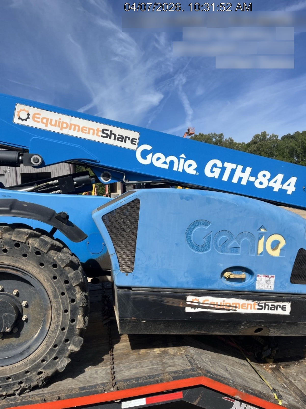 2017 Genie GTH-844 Genie GTH-844, Solid Tires, 60" carriage/forks, Open ROPS, Work Lights