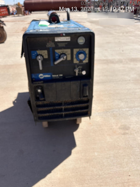 2019 Miller Electric BOBCAT 250 LP/Propane, Running Gear, Tank Bracket, Hose