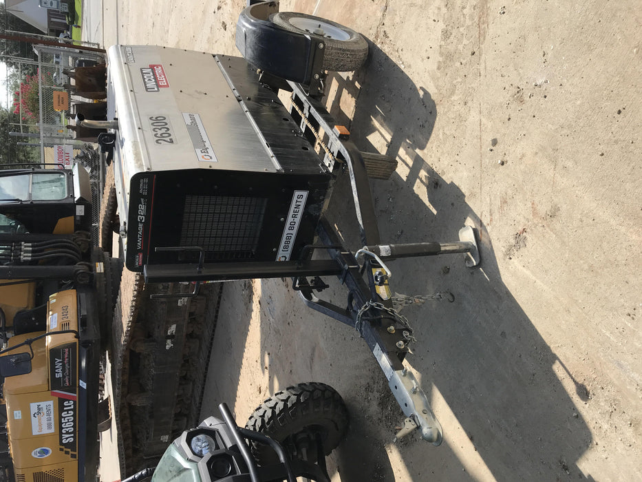 2019 Lincoln Electric Vantage 322 Lincoln Vantage 322 Welder w/Trailer, Light Kit, Cable Rack