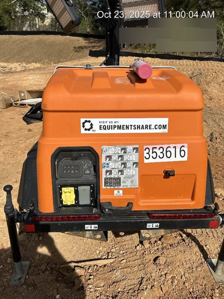 2023 Generac MLT2 Diesel, Flex Switch 120V Input, Powerzone Controller, (4) 320W LED Lights, 4kW Generator, 39.9 Gal Fuel Tank, 2" Ball, T3
