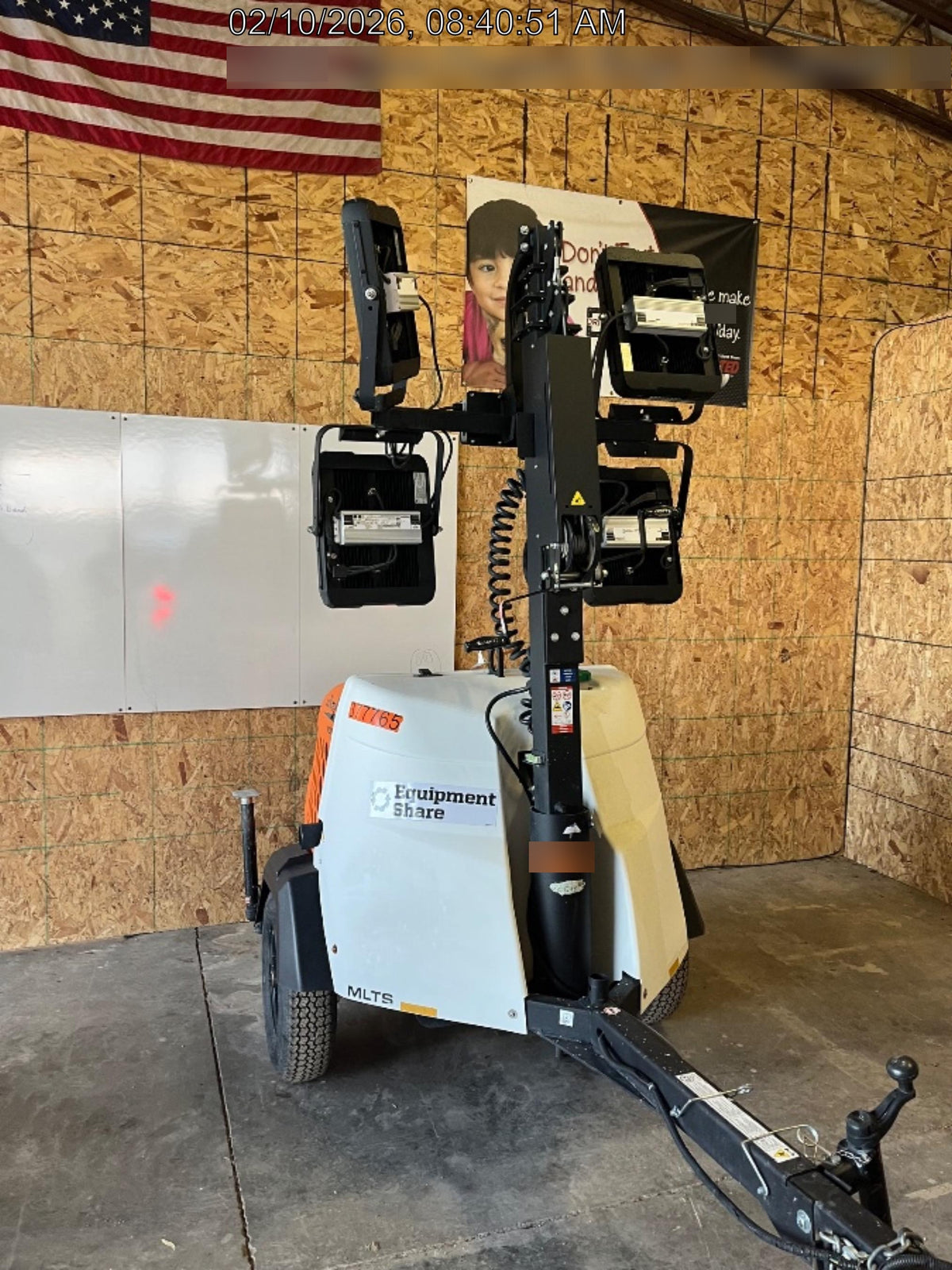 2023 Generac MLT2 Diesel, Flex Switch 120V Input, Powerzone Controller, 
(4) 320W LED Lights, 4kW Generator, 39.9 Gal Fuel Tank, 2" Ball, T3
