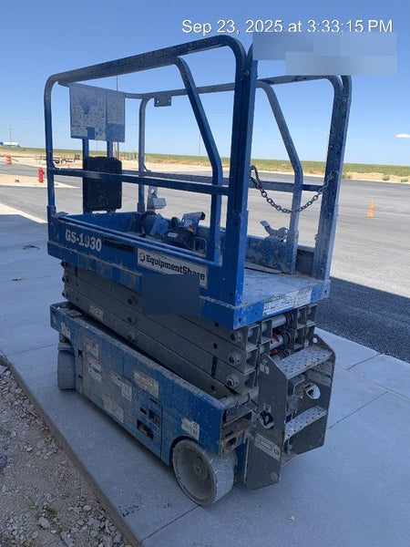 2019 Genie GS-1930 Fixed Rails with Chain Entry