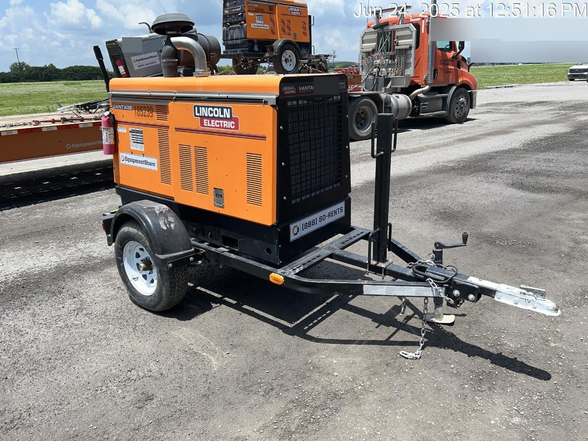 2021 Lincoln Electric Vantage 549X Ready Pak 3, ORANGE (includes trailer, cable rack, fender light kit)