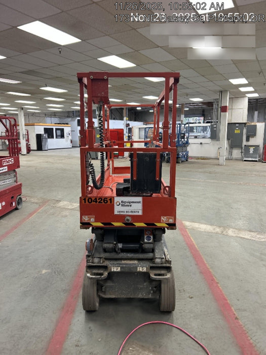 2020 Skyjack SJIII-3220 Solid NM Tires, Half height spring hinged entry gate, Dual Beacons, 6' Powered Extension Deck