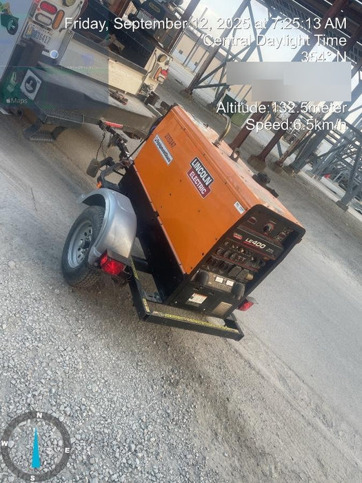 2022 Lincoln Electric LE400 Kubota V1505, Trlr, Cable Rack, Light Kit, ES Decals, T3