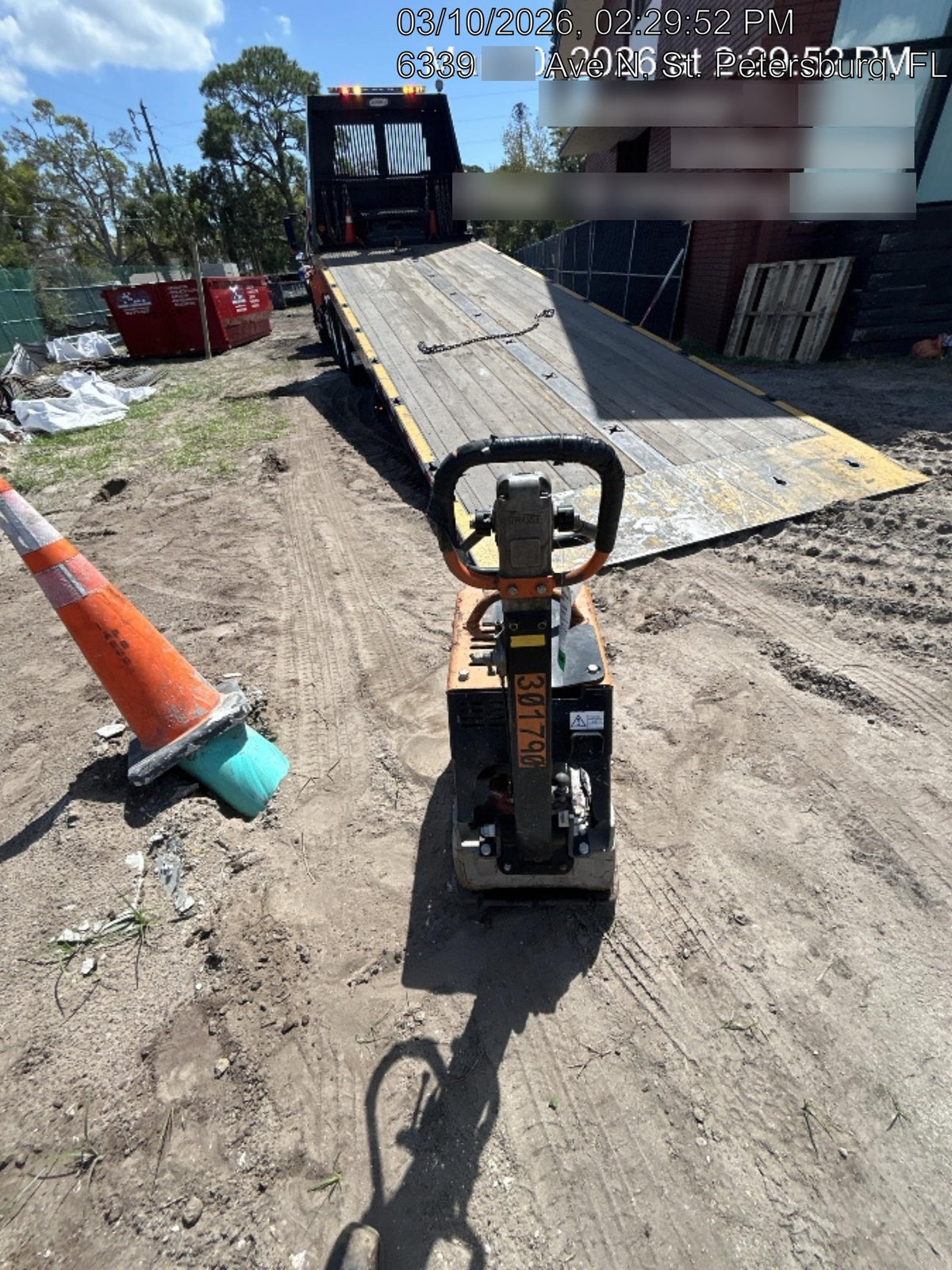 2023 Multiquip MVH158 Honda GX200, 17" Plate, Gas