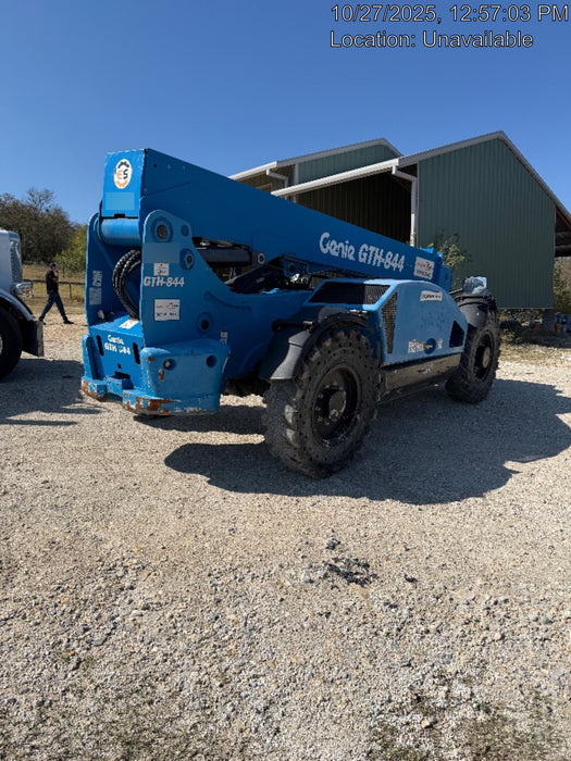 2018 Genie GTH-844 GTH-844 w/Open ROPS, Solid Tires, beacon/work lights, 60" carriage/forks