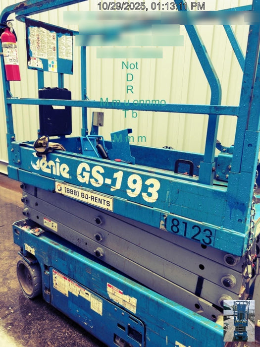 2018 Genie GS-1930 Genie GS-1930 w/Fixed Rail, Chain Entry