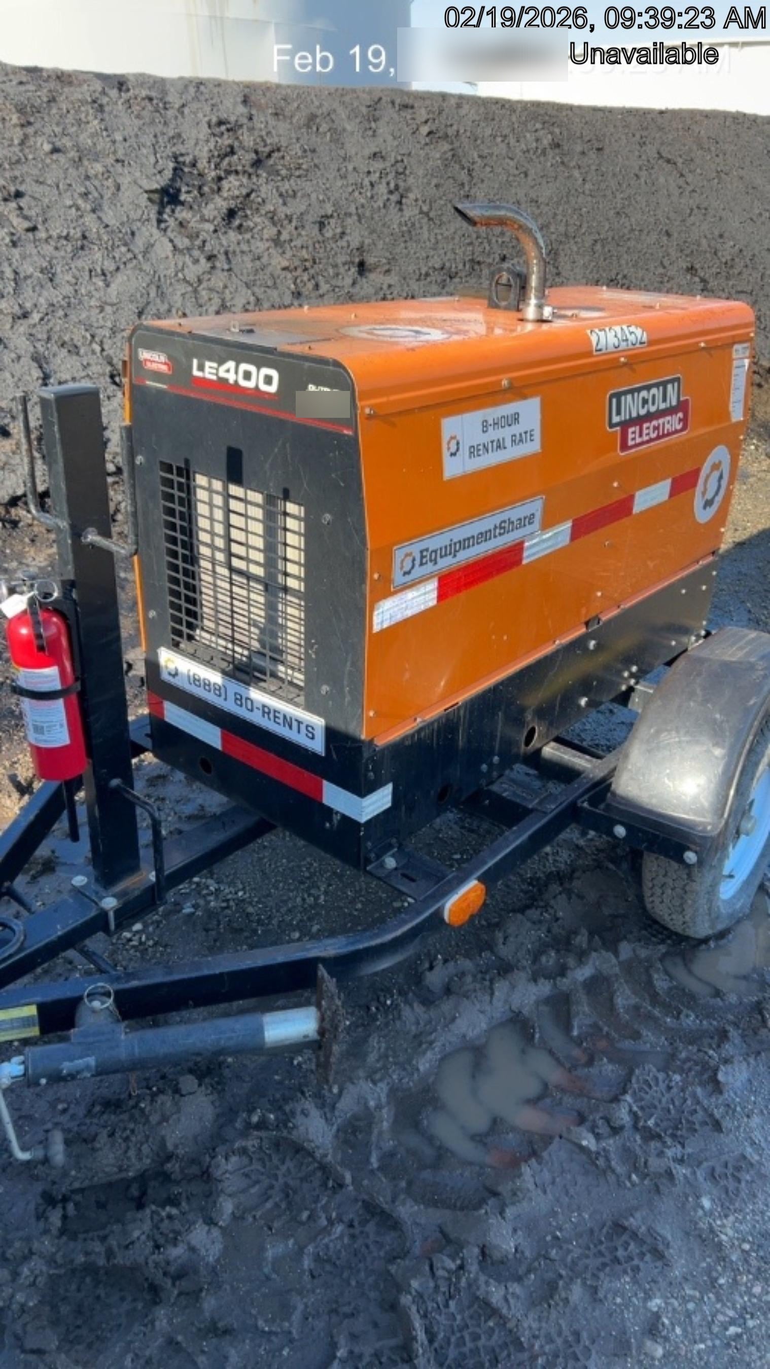 2022 Lincoln Electric LE400 Kubota V1505, Trlr, Cable Rack, Light Kit, ES Decals, T3
