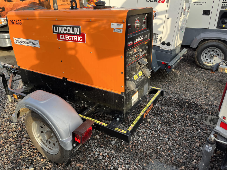 2022 Lincoln Electric LE400 Kubota V1505, Trlr, Cable Rack, Light Kit, ES Decals, T3