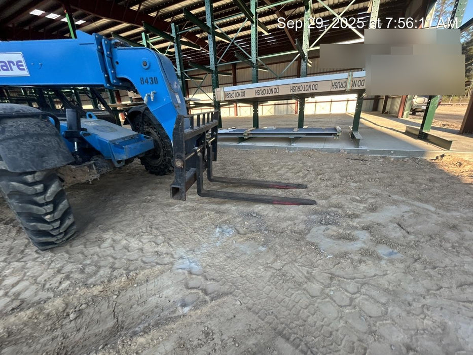 2018 Genie GTH-844 Genie GTH-844D w/Open ROPS, Solid Tires, Work Light/Beacon, 60" Carriage and Forks