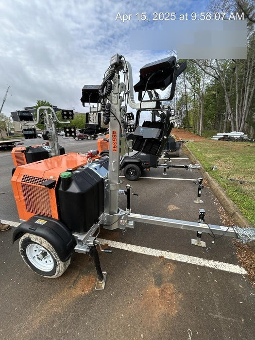 2025 Wanco WLTT-4MM4K Diesel, Mitsubishi L2E, 9.0HP @1800 rpm, Deep Sea Controller, Shore Power Plug, Auto Start, (4) 350W LED Floodlights, 4kW Generator, 60 Gal Fuel Tank, 2" Ball, T3