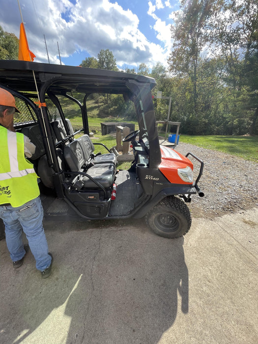 Kubota RTV-X1140W-H 4WD, LED Strobe, Windshield Acrylic Clear, Plastic Canopy, Wire Harness Kit, Backup Alarm