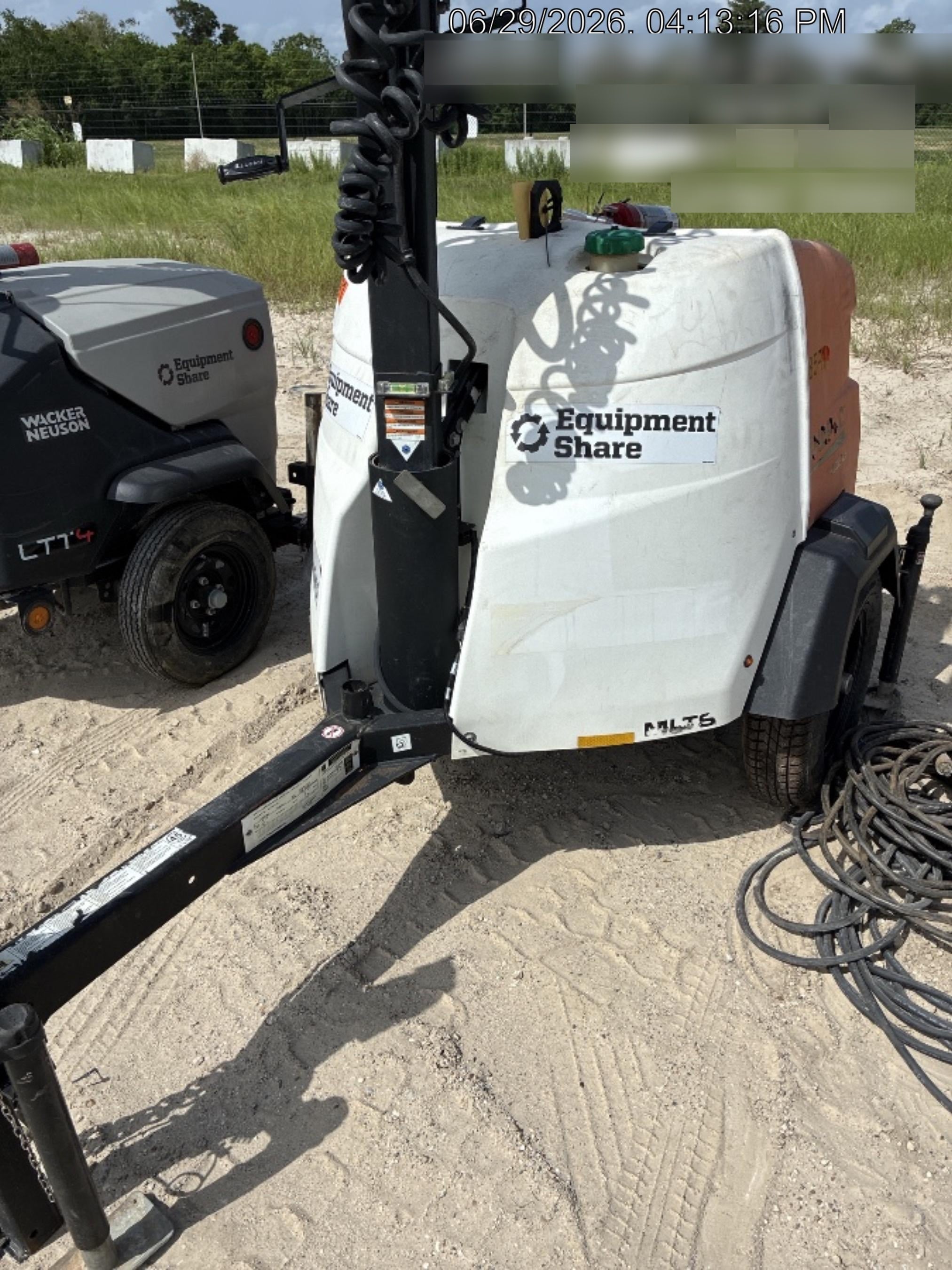 2023 Generac MLT2 Diesel, Flex Switch 120V Input, Powerzone Controller, 
(4) 320W LED Lights, 4kW Generator, 39.9 Gal Fuel Tank, 2" Ball, T3